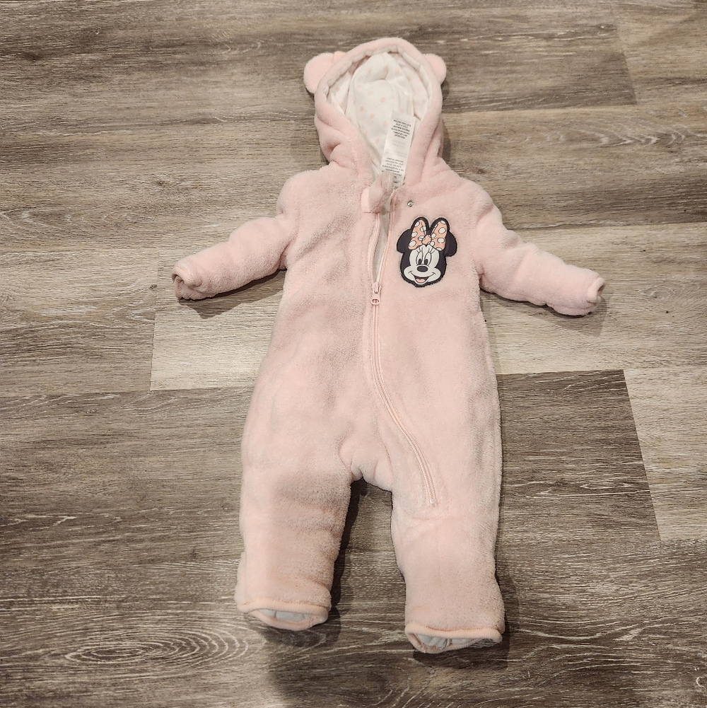 Disney - Minnie Mouse - Plush snowsuit/full body jacket - 3/6 months